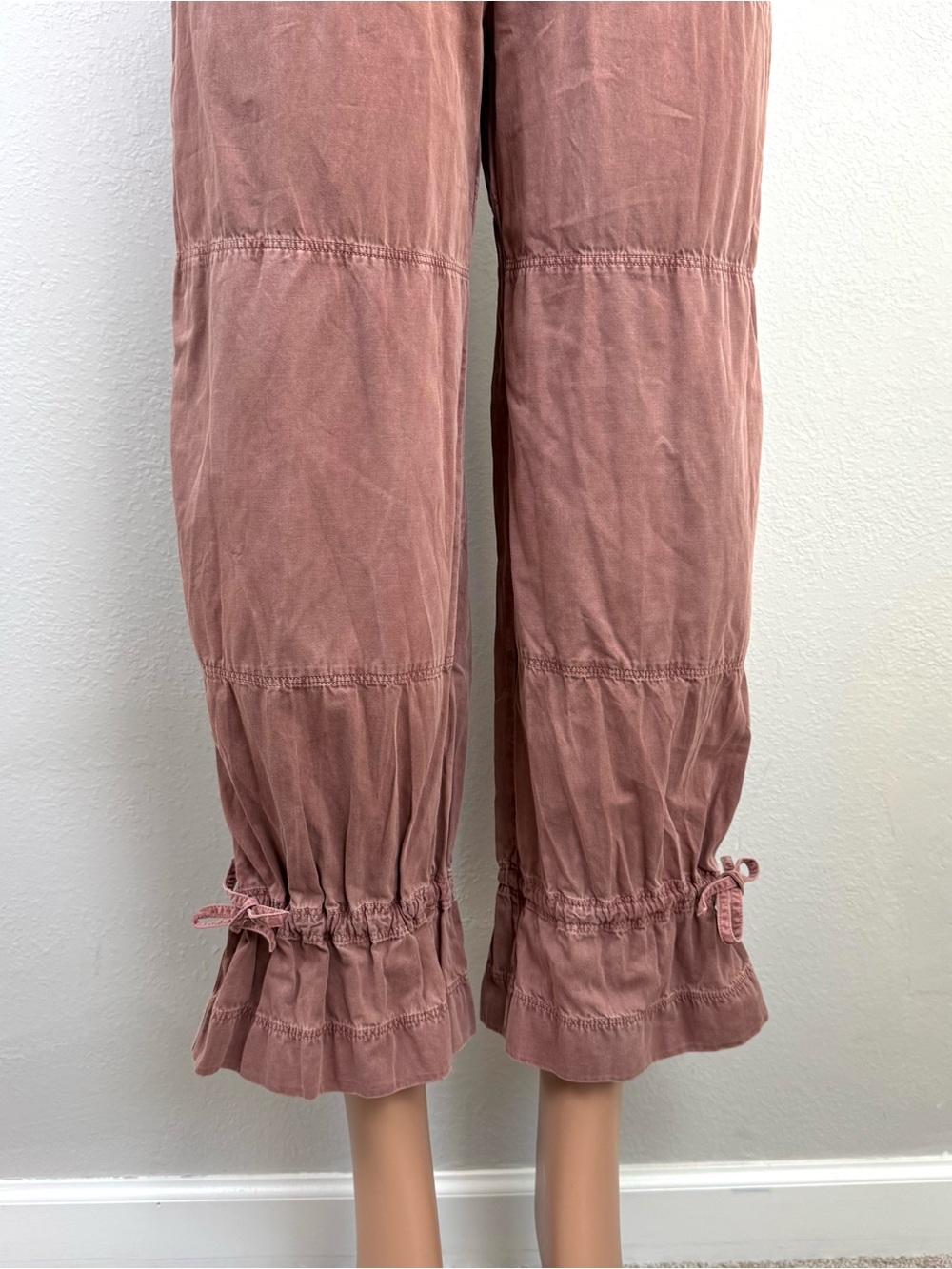 Free People Chance Of Sun One Piece Jumpsuit Strappy S Festival Boho Rust Brown - Picture 6 of 16